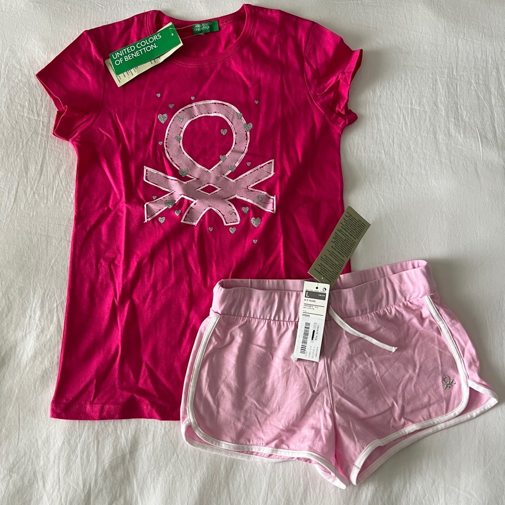 United Colors of Benetton NWT Girls Top and Shorts